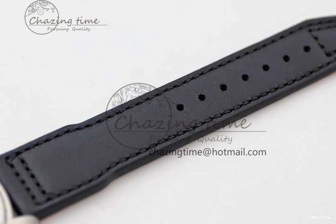MIROTIME 0311 Vibrant Mark XVIII IW327001 SS M+F 1:1 Best Edition Black Dial on Black Leather Strap A 7055